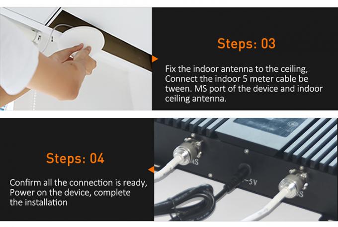 κινητός τρι ενισχυτής κέρδους επαναληπτών 80dB ζωνών 800MHz 900MHz 2600MHz 10