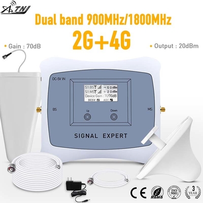 Αγορά 70dB διπλός ενισχυτής σημάτων GSM LTE επαναληπτών 900MHz 1800MHz 4G ζωνών διαδικτυακή κατασκευή
