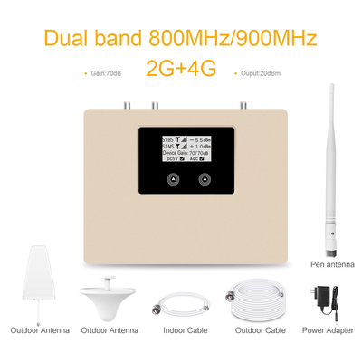 Αγορά 800-GSM+4G 70dB κέρδος διπλής ζώνης GSM Booster 4G LTE επαναλαμβανόμενο δίκτυο κινητής τηλεφωνίας διαδικτυακή κατασκευή