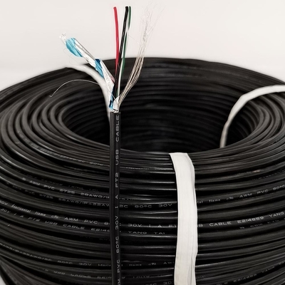 Το έδαφος 4 UL2725 AES καλώδιο καλωδίων PVC πυρήνων μόνωσε το προσαρμοσμένο μήκος